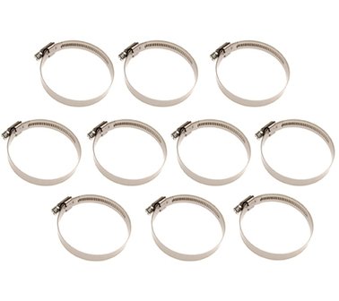 Bgs Technic Slangklem 40x60 mm RVS 10 stuks