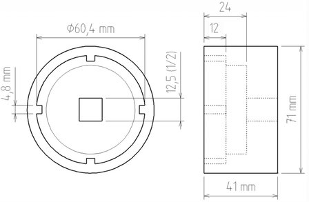 Bgs Technic Kroonmoerdopsleutel voor Ford Transit met astype 34