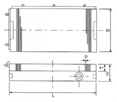 Permanente rechthoekige magneet 300x150mm