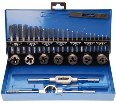 Draadsnijtapset M3 - M12 32-dlg