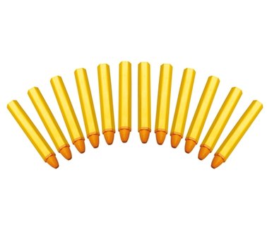 Bgs Technic Vetkrijtstift geel 12 stuks