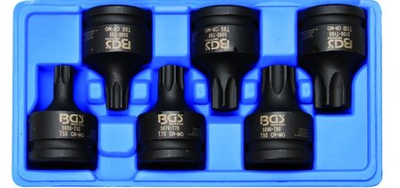 Bgs Technic Kracht Bit doppenset (3/4) aandrijving Torx T55 - T100