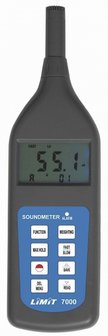 Digitale geluidsmeter 2 filtercurves a / c / fast en slow metingen