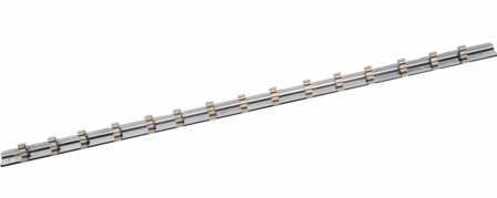 Bgs Technic Opsteekrail met 15 clips 6,3 mm (1/4)