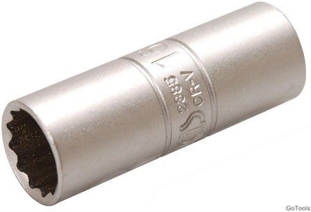 Bgs Technic Bougiedopsleutel met rubberring, twaalfkant 12,5 mm (1/2) 16mm
