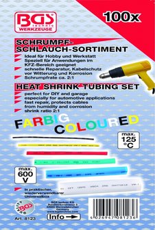 Bgs Technic Krimpkous assortiment, set, 100 delig