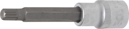 Bgs Technic Dopsleutelbit lengte 100 mm 12,5 mm (1/2) veeltand (voor XZN) M9