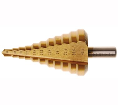 Bgs Technic Step boor titanium-nitrated diameter 6 - 40.5 mm