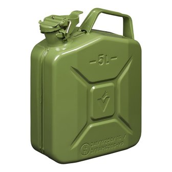 Jerrycan 5L metaal groen UN- &amp; T&uuml;V/GS-gekeurd