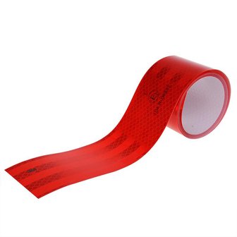 Reflecterend tape 3M rood 55mm/2M