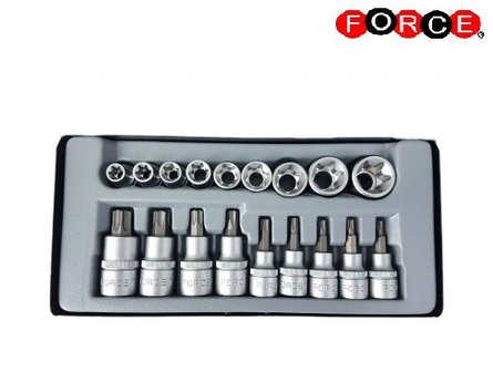 3/8 Doppenset Torx 18 delig