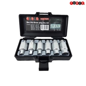 Oliecarterplug dopsleutel set 6 delig