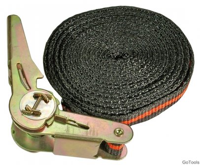 Ratel vastsjorren strap, 5 m lang, 24 mm breed