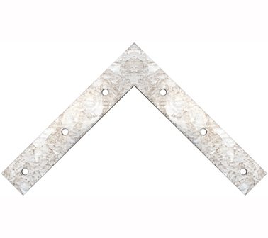 2-delige L-plaat 150 x 150 x 25 x 2 mm