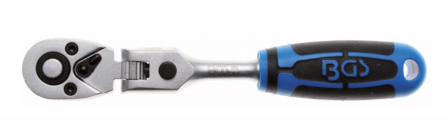 Bgs Technic Flexibele Head Ratchet, verstelbaar, 1/4