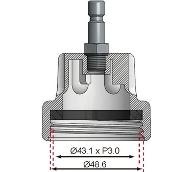 Bgs Technic Adaptor 20, Saab Ecopower, voor BGS 8298/8027