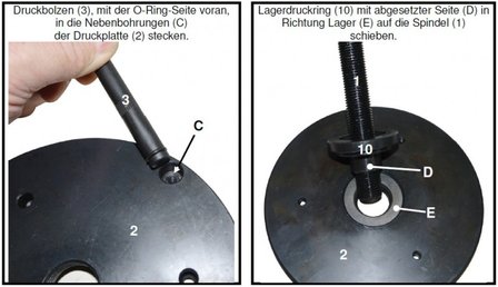 Bgs Technic Wiel Naaflager Unit Tool voor Ford, Volvo, Mazda, 78 mm