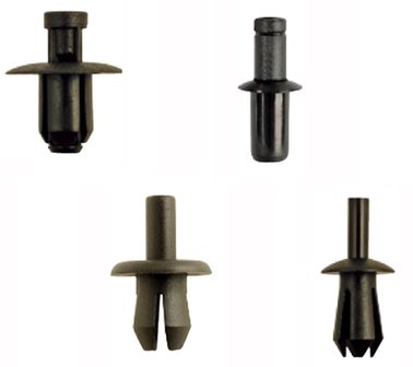 Bgs Technic Assortiment, bekledings clips VW, Audi, Volvo, Chrysler, Ford &amp; Mercedes, 350-delig