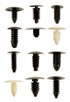 Bgs Technic Assortiment, bekledings clips voor GM, VW, Chrysler, BMW, Nissan &amp; Ford, 340-delig