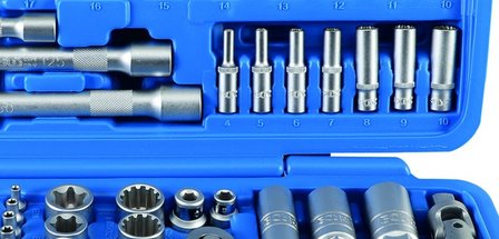 Bgs Technic Dopsleutelset Gear Lock 6,3 mm (1/4) / 10 mm (3/8) / 12,5 mm (1/2) 192-delig