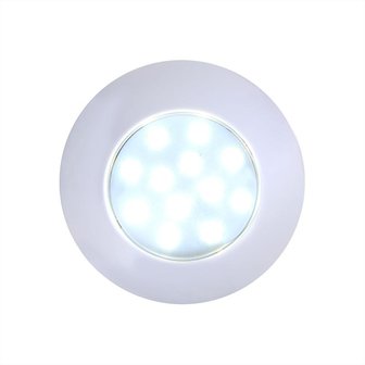 Plafonni&egrave;re / opbouwarmatuur 12-leds 12V 240lm &Oslash;75x18mm