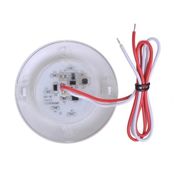 Plafonni&egrave;re opbouwarmatuur 12-leds 12V 240lm  dia 75x18mm