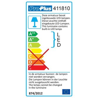 Plafonni&egrave;re / opbouwarmatuur 12-leds 12V 240lm &Oslash;75x18mm