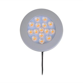 Opbouwspot 15-leds 12V 200lm &Oslash;70x12mm