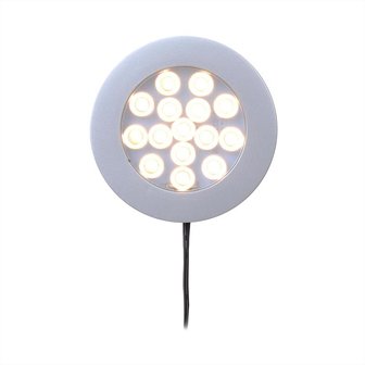 Opbouwspot 15-leds 12V 200lm &Oslash;70x12mm