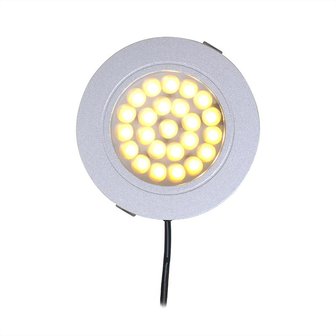 Inbouwspot 24-leds 12V 220lm &Oslash;65x11mm