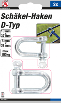 Bgs Technic Shackle set D-type 2 delig