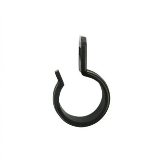 Tentclip voor tentstok 20-25mm met sleuf zwart