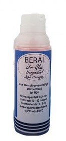 Beral Uni-Glue borgmiddel rood high strength 15ml