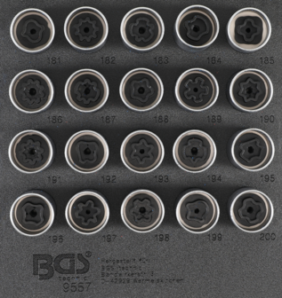Bgs Technic Rim Lock dop Set voor Opel, Vauxhall (Version B) | 20 delig