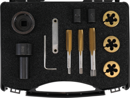 Bgs Technic Tap &amp; Die Set voor wielbouten &amp; moeren 12 delig