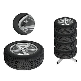 Bandenmarkering ventieldopjes - set van 8 stuks