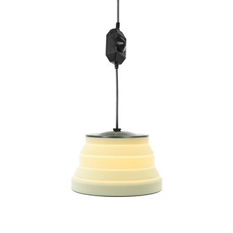 Hanglamp LED opvouwbaar silicone wit  dia 15cm