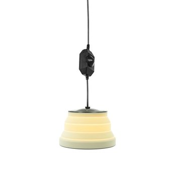 Hanglamp LED opvouwbaar silicone wit  dia 20cm