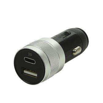 USB lader type A + C 2-weg 12V/24V 3100mA