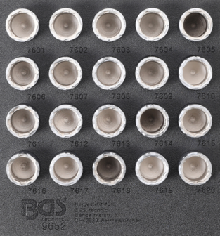 Bgs Technic Velgenslot demontageset voor Volvo 20-delig