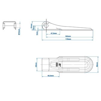 Klepscharnier SPP ZW-01.170A