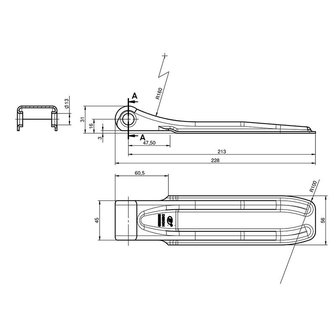 Klepscharnier SPP ZW-01.220A