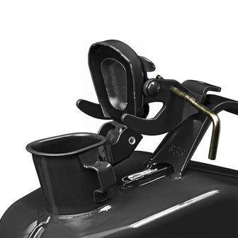 Jerrycan 5L metaal zwart UN- T&uuml;V/GS-gekeurd