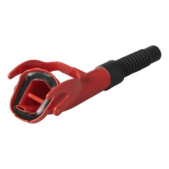 Schenktuit metaal rood flexibel geschikt voor benzine diesel (art. 530080 - 530081 - 530109)