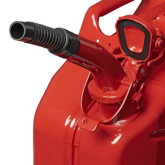 Schenktuit metaal rood flexibel geschikt voor benzine diesel (art. 530080 - 530081 - 530109)