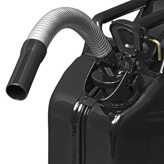 Beccuccio travaso flessibile in metallo adatto per gasolio 25mm