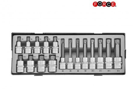 1/2 DR. Spline dop bit set 17-delig