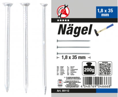 Nagel-assortiment 200 g 1,8 x 35 mm