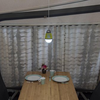 Camping- Insectenlamp 2 in 1 oplaadbaar 8,8 x 12,5 cm