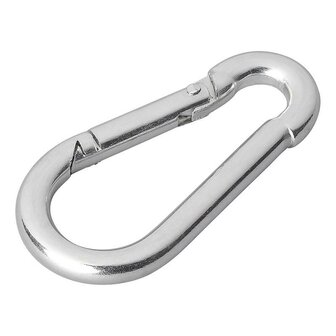 Karabijnhaak metaal 5x50mm x10 stuks